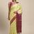Green woven art silk saree with blouse