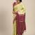 Green woven art silk saree with blouse