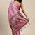 Pink woven art silk saree with blouse