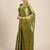 Green woven art silk saree with blouse
