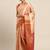 Orange woven art silk saree with blouse