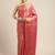 Pink woven art silk saree with blouse