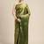 Green woven art silk saree with blouse