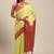 Green woven crepe saree with blouse
