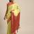 Green woven crepe saree with blouse