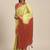 Green woven crepe saree with blouse