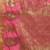 Pink woven art silk saree with blouse