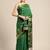 Green woven art silk saree with blouse