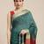 Blue woven art silk saree with blouse