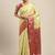 Green woven art silk saree with blouse