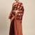 Maroon woven crepe saree with blouse