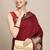 Red woven art silk saree with blouse