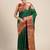 Green woven art silk saree with blouse