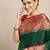Green woven art silk saree with blouse