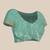 Turquoise woven art silk saree with blouse