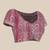 Pink woven art silk saree with blouse