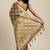 Navy blue woven art silk saree with blouse
