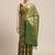 Green woven art silk saree with blouse