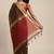 Brown woven art silk saree with blouse