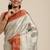 Grey woven art silk saree with blouse