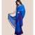 Suta Blue  Purple Pure Cotton Solid Saree