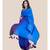 Suta Blue  Purple Pure Cotton Solid Saree