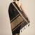Black woven art silk saree with blouse