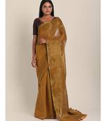 Suta Gold-Toned Pure Cotton Woven Design Saree