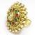 Multicolour Bridal Polki Ring