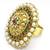 Multicolour Bridal Polki Ring