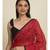 Suta Red  Black Floral Pure Cotton Saree