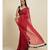 Suta Red  Black Floral Pure Cotton Saree