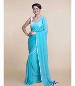 Suta Light Blue Cotton Modal Saree