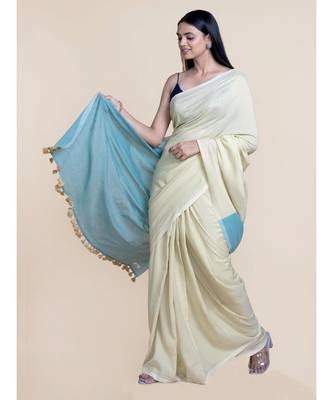 Suta Women Yellow And Grey Mul Cotton Saree 2