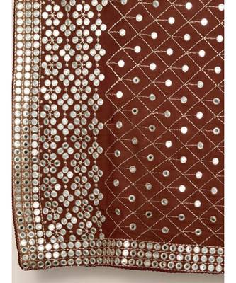 Suta Maroon  Silver Embellished Saree 2