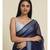Suta Blue  Grey Silk Cotton Saree