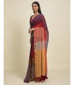 Suta Multicolour Plaid Mul Cotton Saree