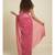 Suta Pink  White Shibori Cotton Saree