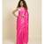 Suta Pink  White Bandhani Saree