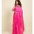Suta Pink  White Bandhani Saree