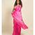 Suta Pink  White Bandhani Saree