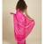 Suta Pink  White Bandhani Saree