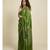Suta Olive Green  White Tie and Dye Saree