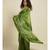 Suta Olive Green  White Tie and Dye Saree