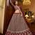 Maroon Color embroidered Work Lehenga Choli With Dupatta Set