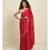 Suta Red  White Bandhani Saree