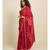 Suta Red  White Bandhani Saree