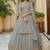 grey organza Material Lehenga Choli With Dupatta