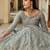 grey organza Material Lehenga Choli With Dupatta
