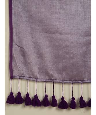 Suta Purple  Gold-Toned Zari Saree 2